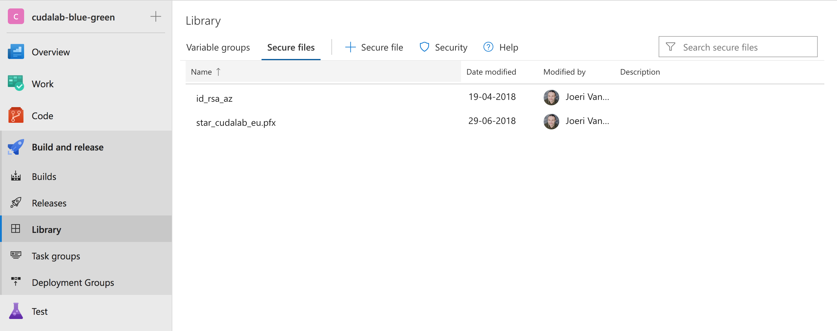 VSTS config