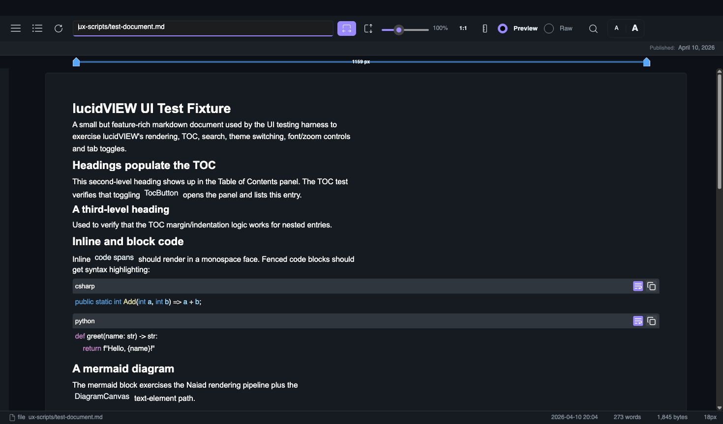 Dark theme
