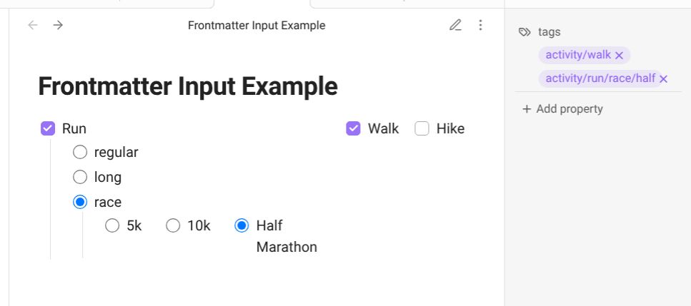 Example with nested selections