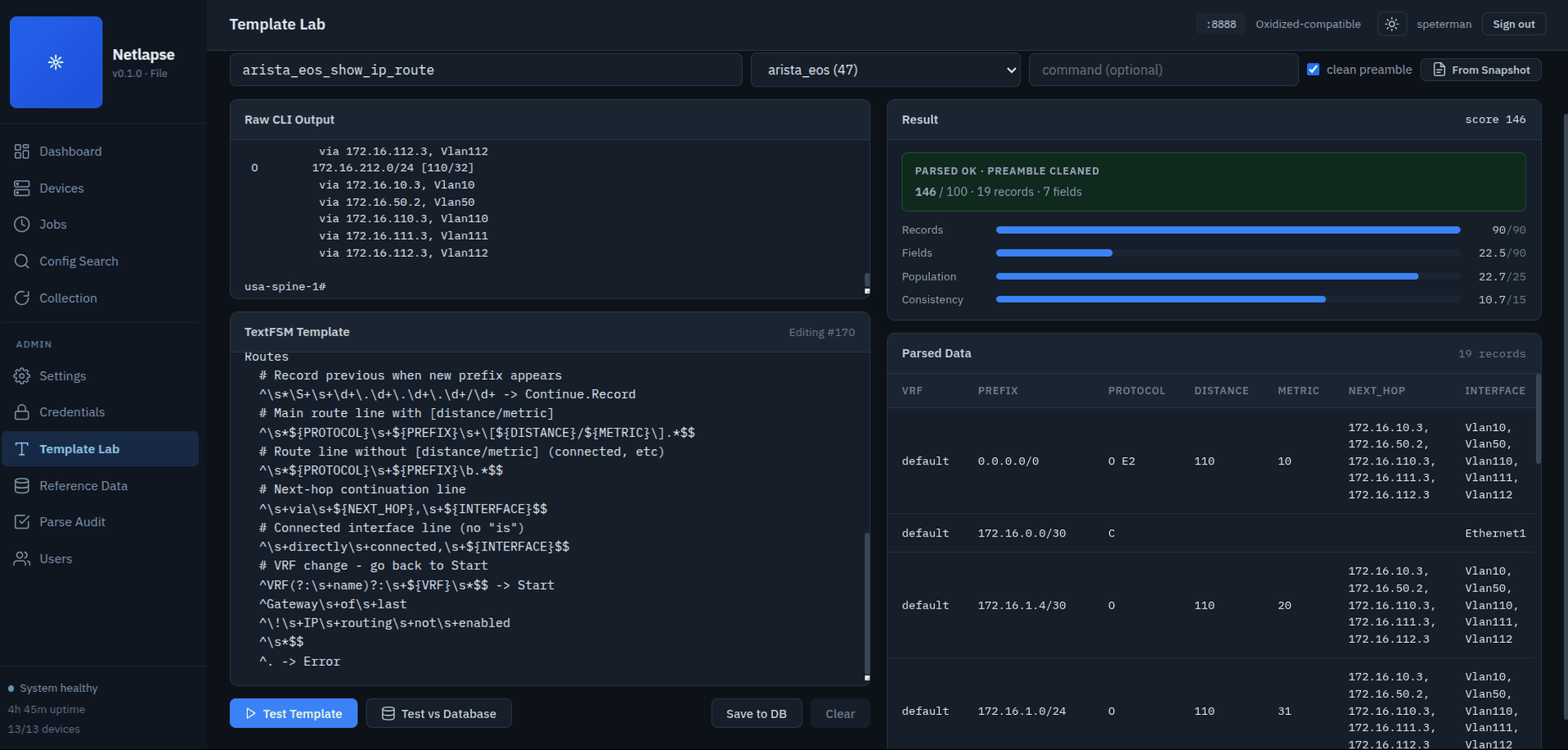 Netlapse — network state time-lapse