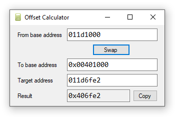 OffsetCalc Screenshot