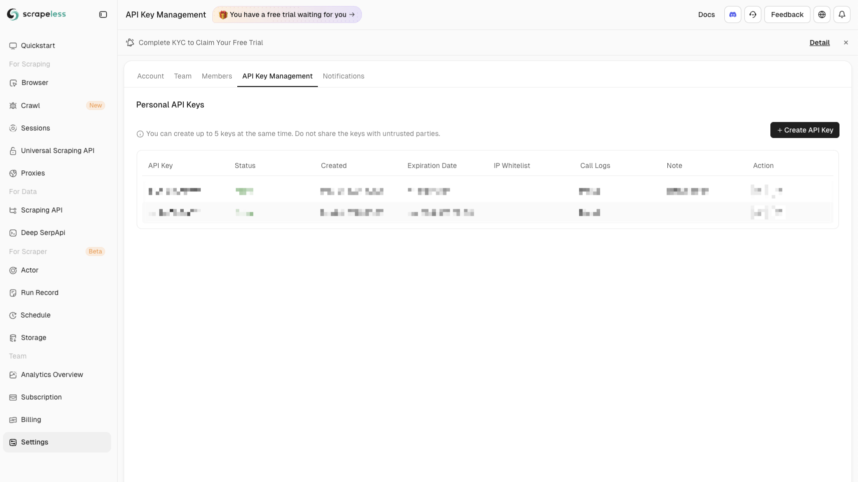 Add Credentials