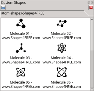 The Custom Shapes Manager