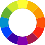 The RYB color wheel