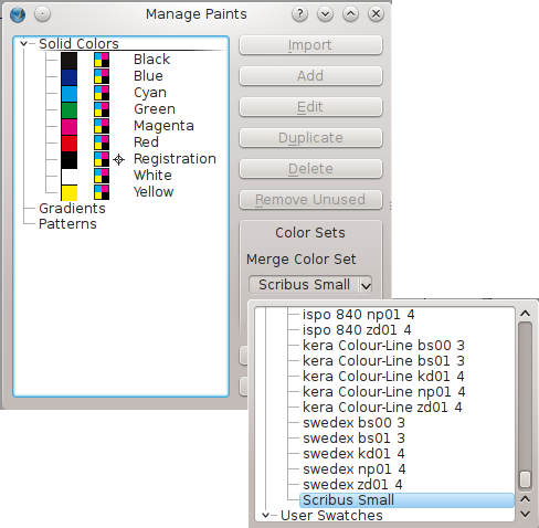 Scribus Color Manager