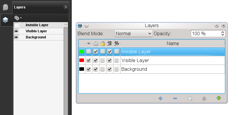 The Layers Dialog