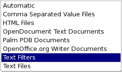 Automatic text filtering