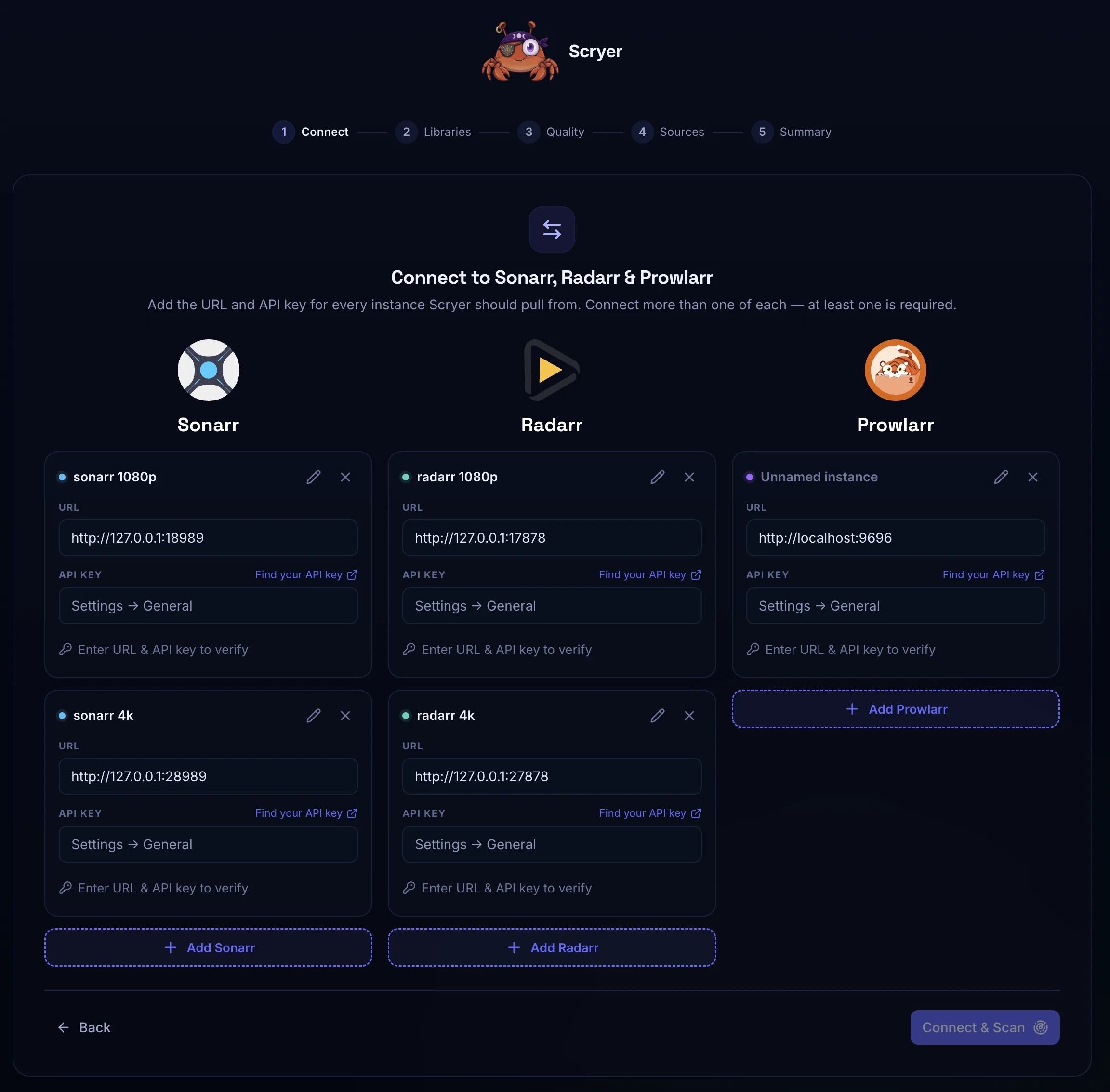 Scryer import setup