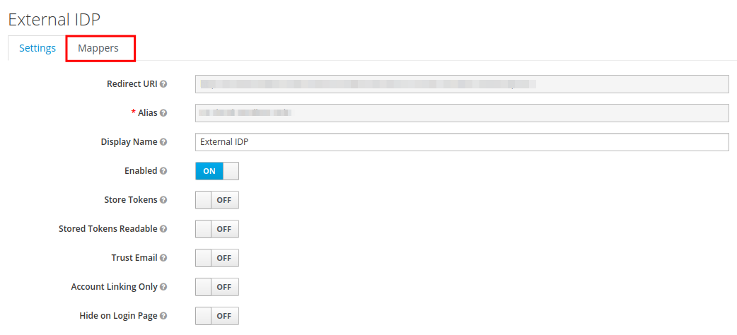 IDP attribute mappers