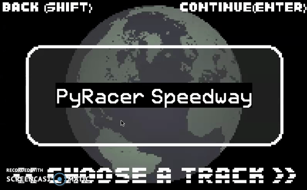 PyRacer gameplay clip