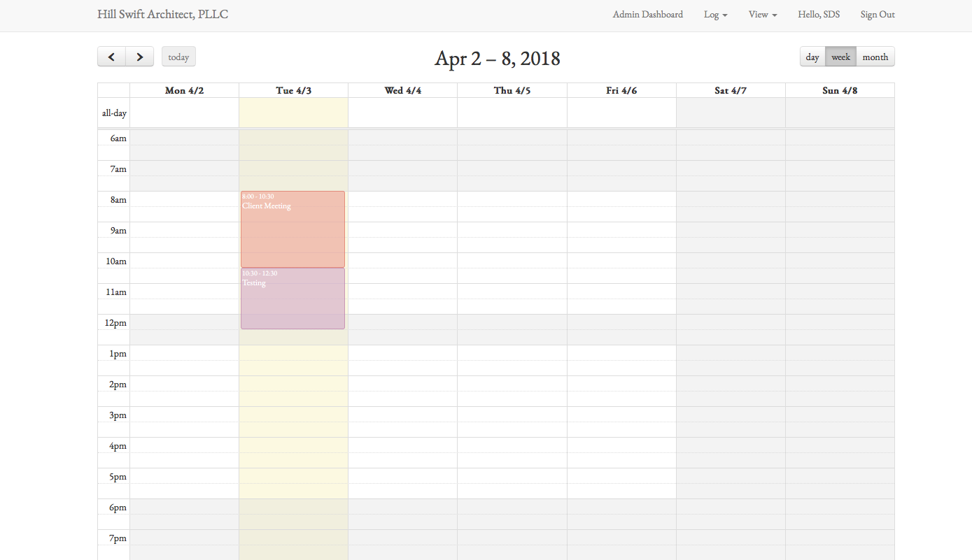 Calendar View