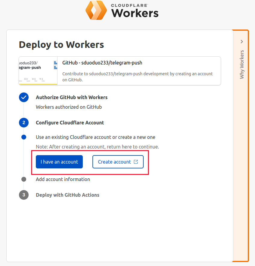 Configure Cloudflare Account