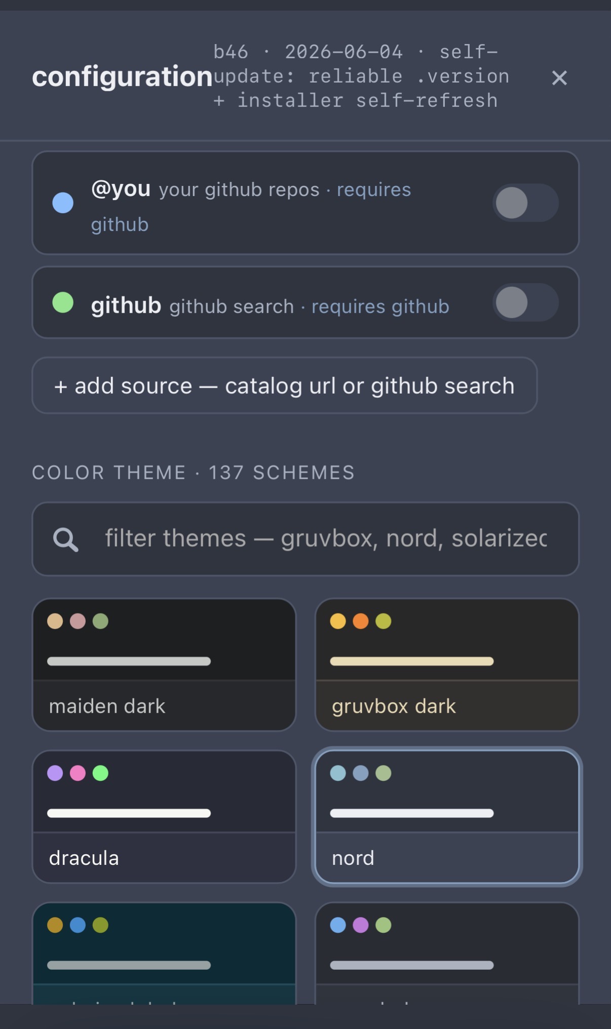 phone configuration and themes