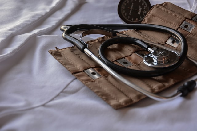 stethoscope sitting on a case