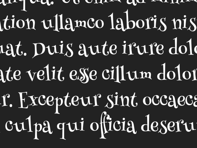 Font with ligatures