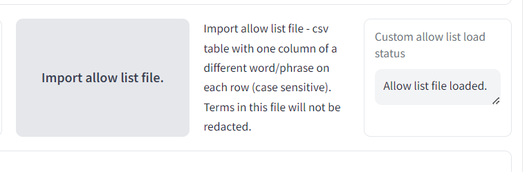 Allowing specific terms