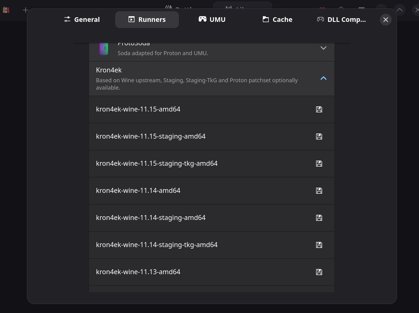 kron4ek runner list