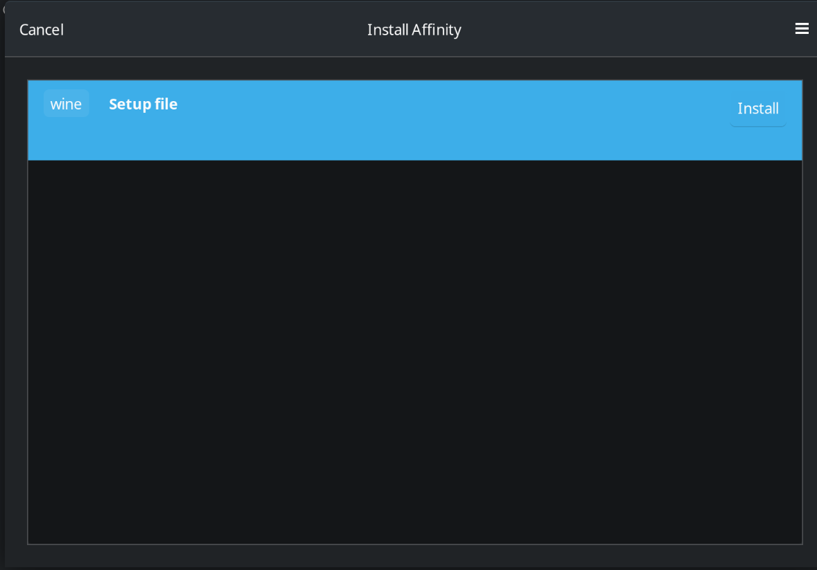 Setup file prompt