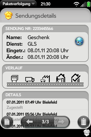 Package Tracker Screenshot 6