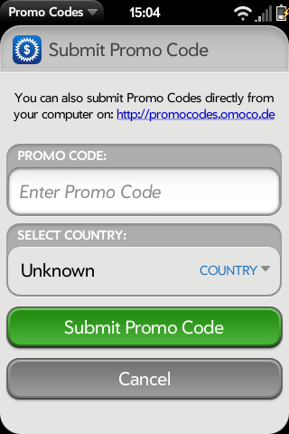 Promo Codes Screenshot 2