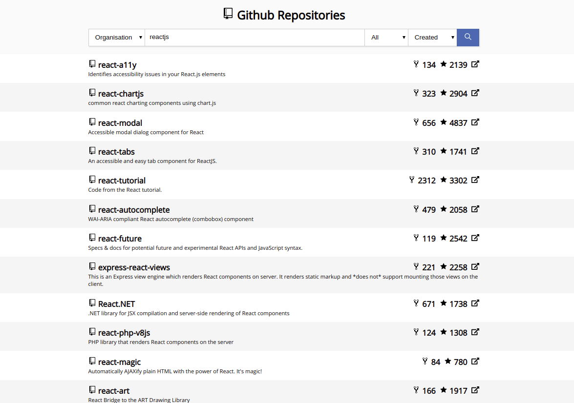 GitHub - sebjwallace/github-repo-listing