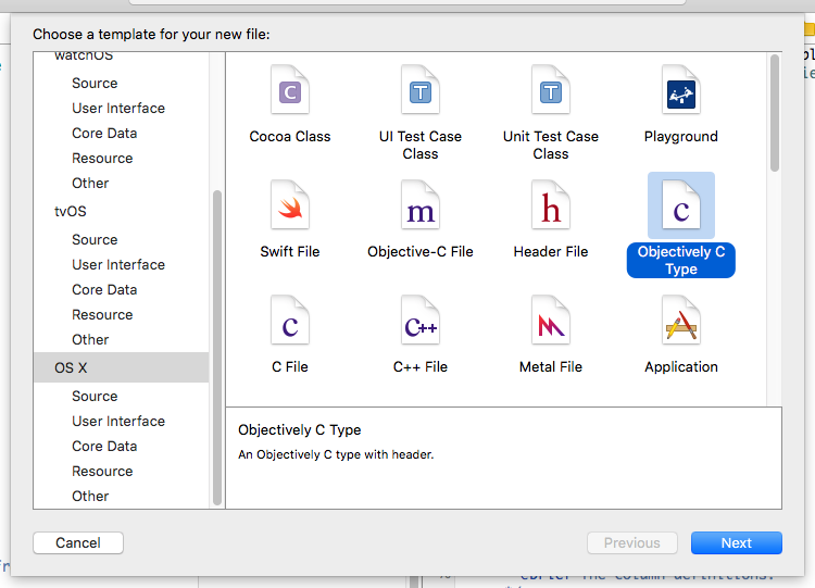 Objectively code templates in Xcode 8