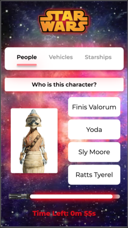 Star Wars Quiz iPhoneX screenshot