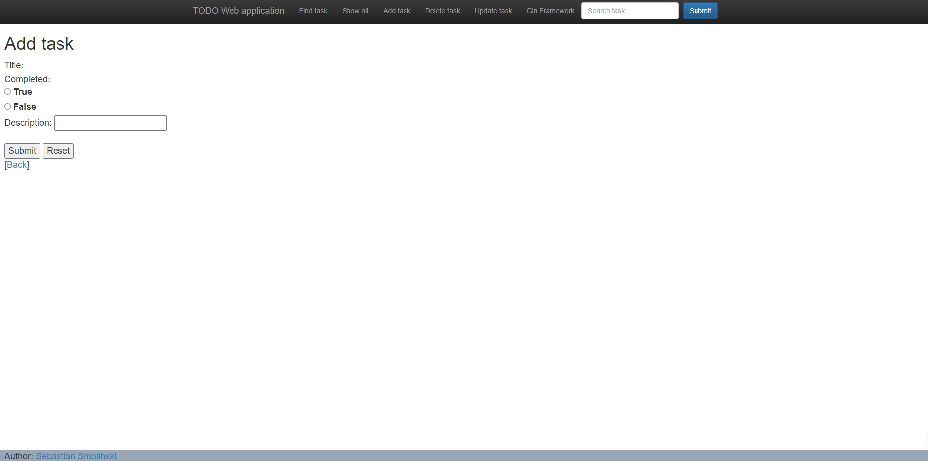 GitHub - sebsm/TODO: Simple web todo app written in Go using Gin ...