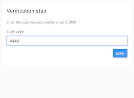 verify login with code