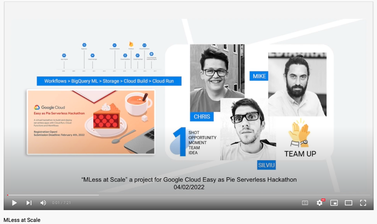MLess at Scale Video