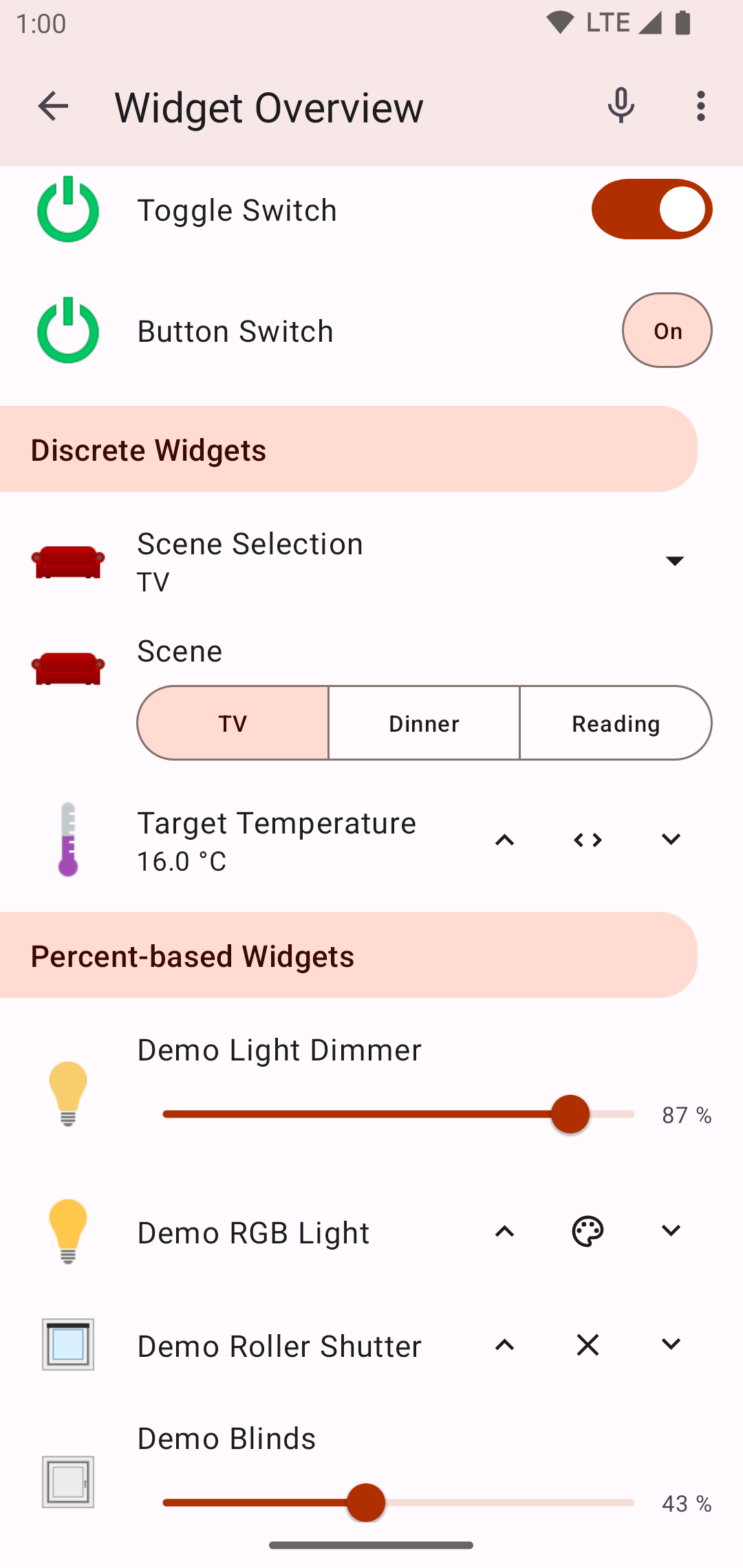 Widget Overview