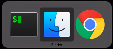 Finder is always there