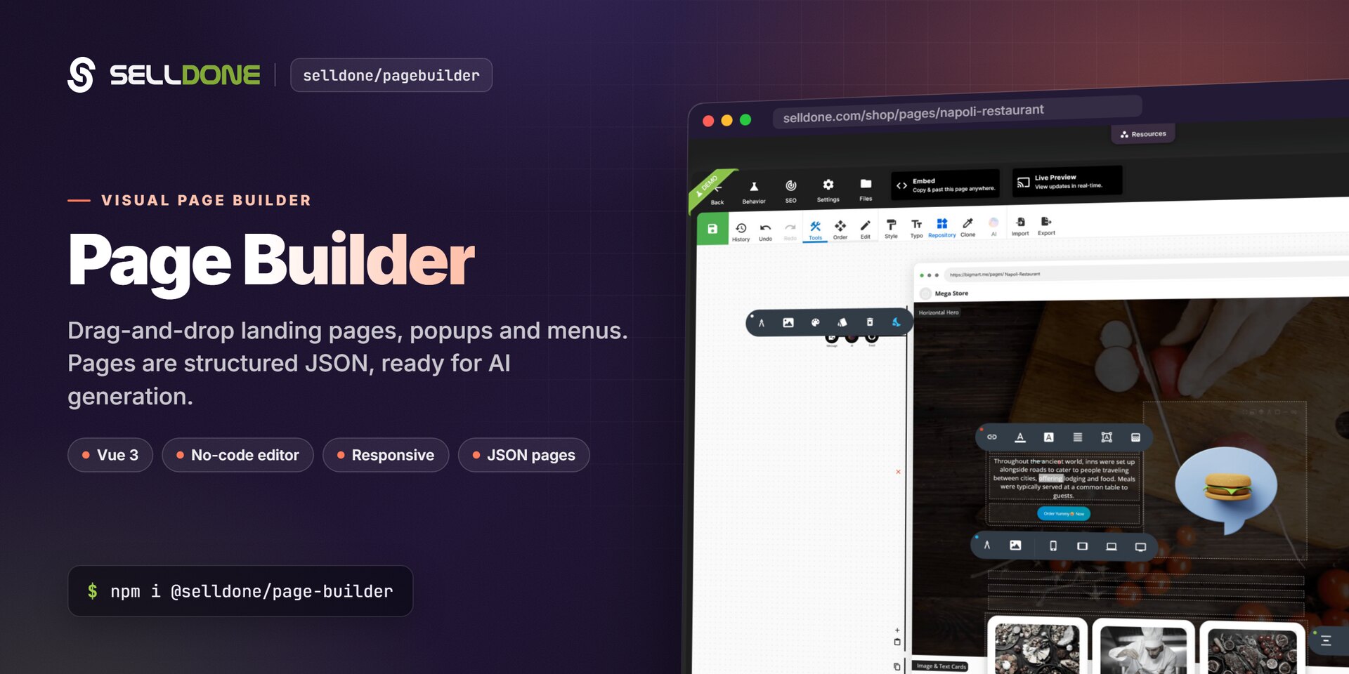 Selldone Page Builder