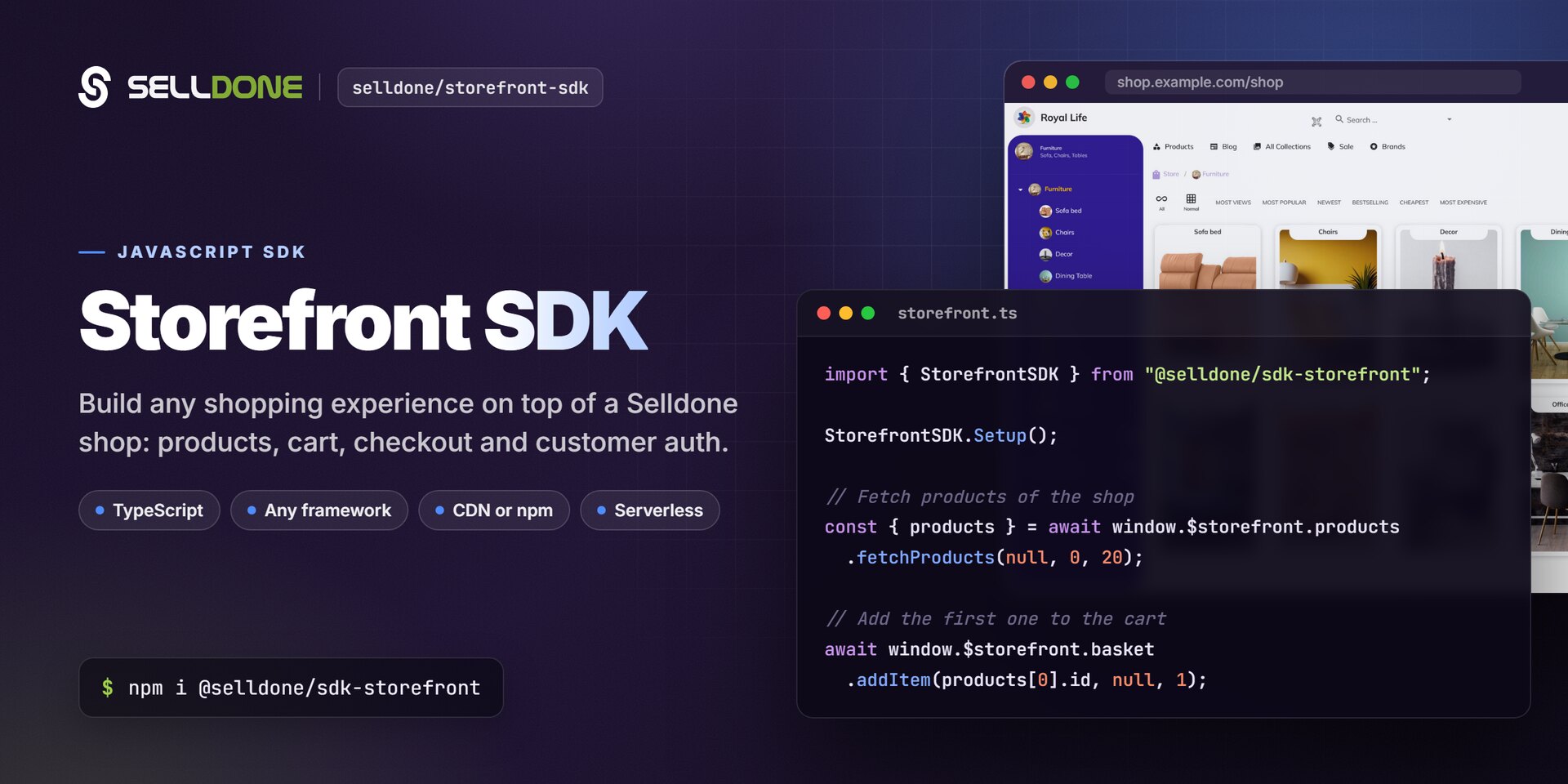 Selldone Storefront SDK