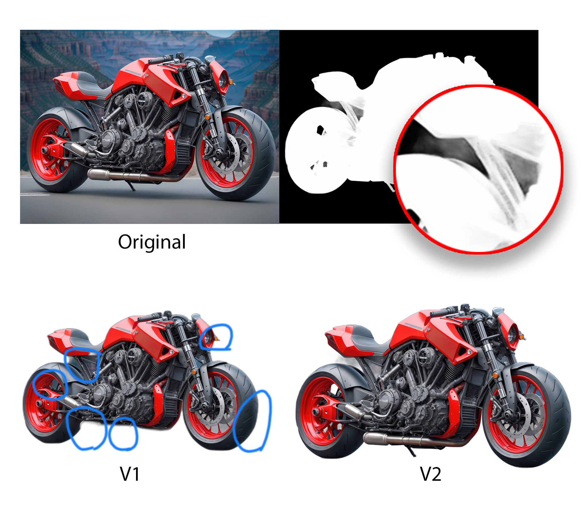 Sample results of AI background removal