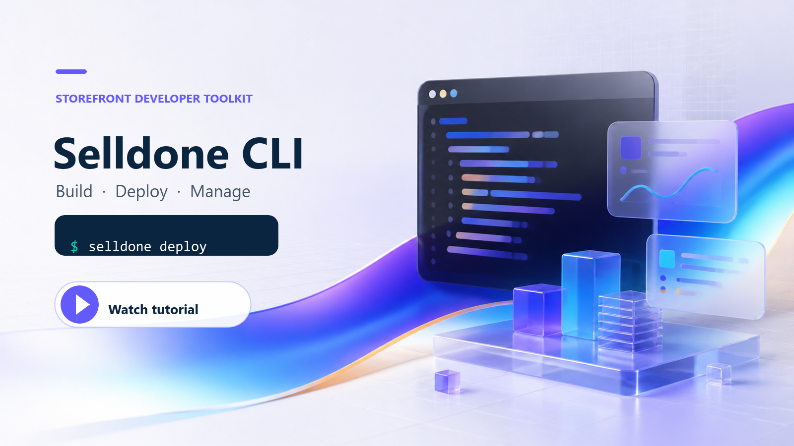 Watch the Selldone CLI tutorial