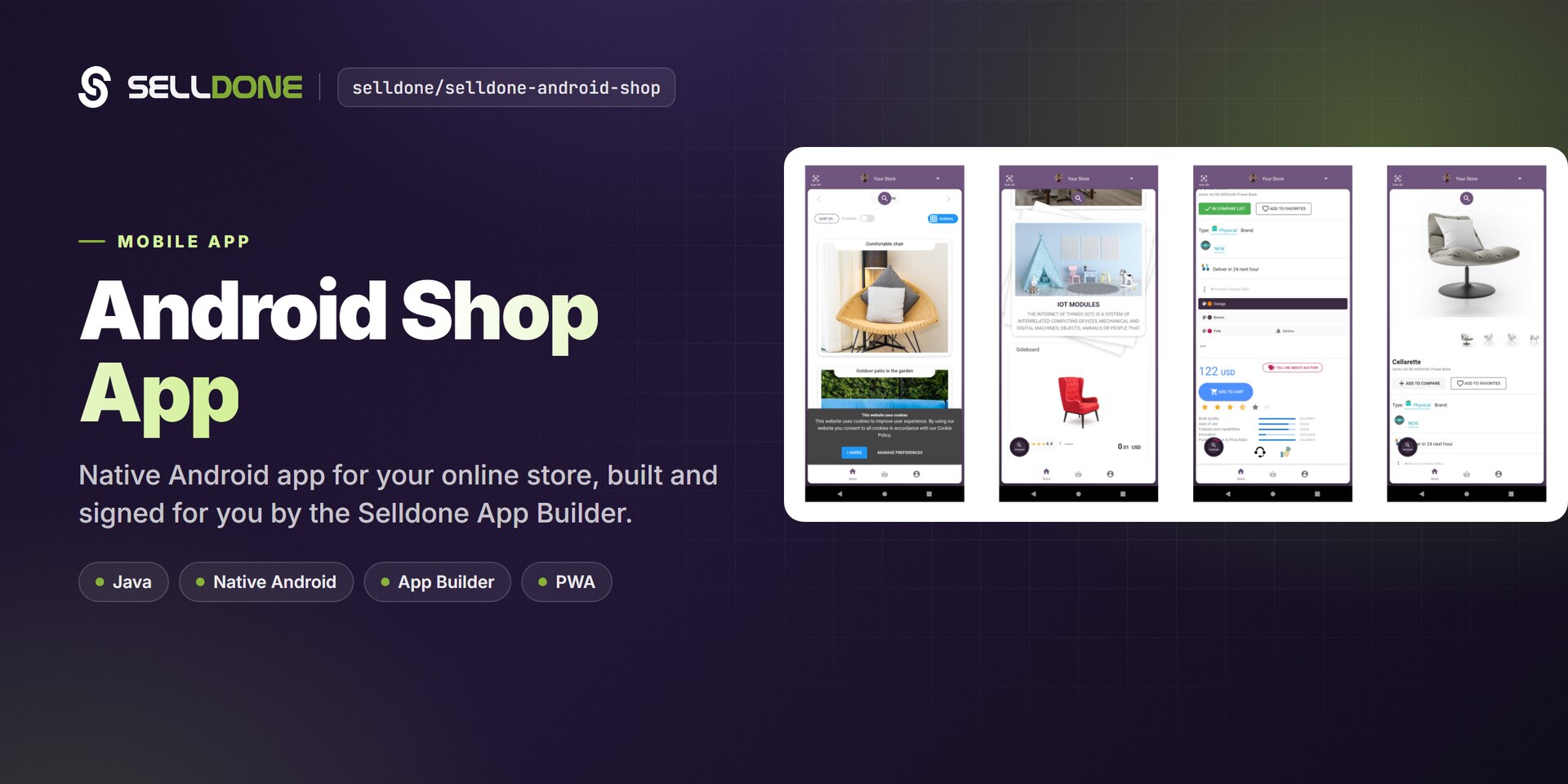 Selldone Android Shop — native Android app for your Selldone online store