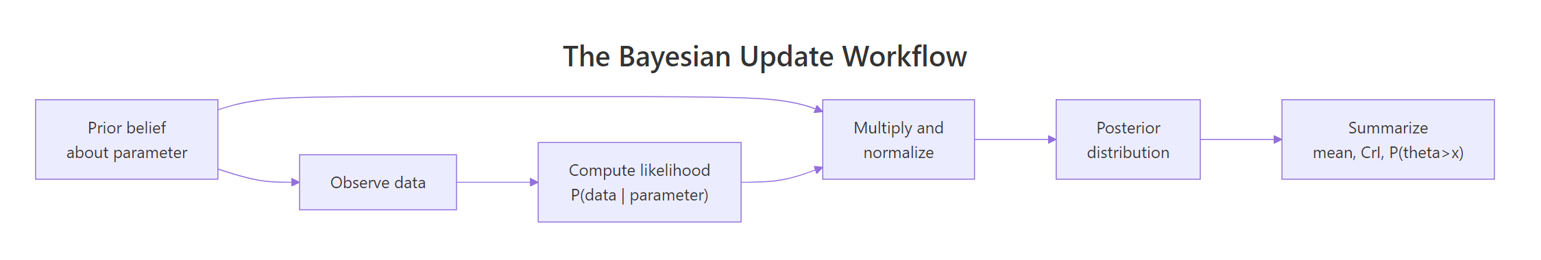 The Bayesian update workflow