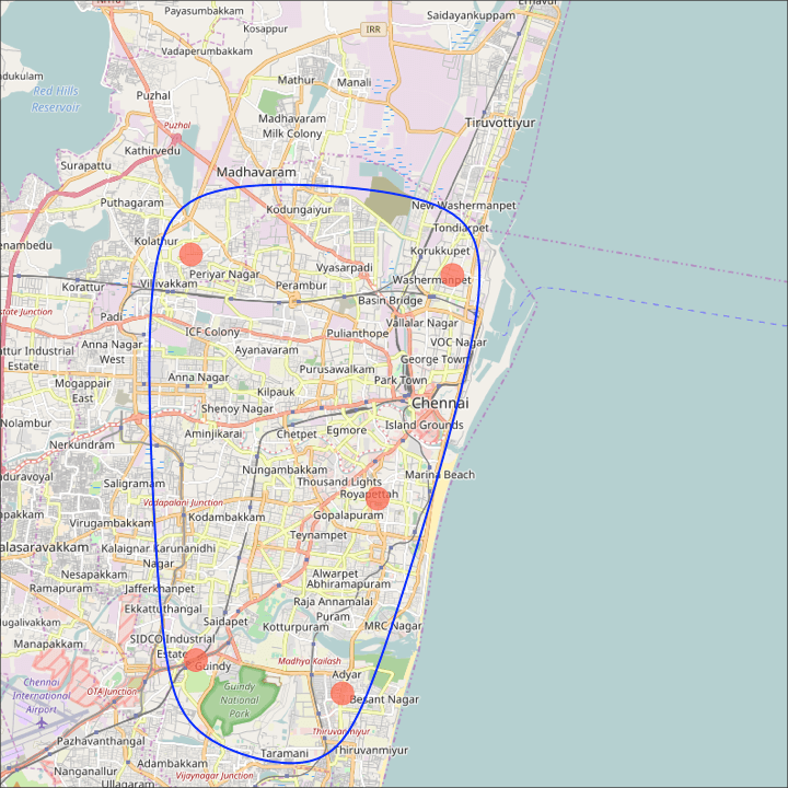 Spatial Map in Ggplot2 Ggmap