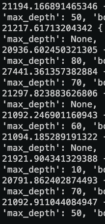 RMSE random forest