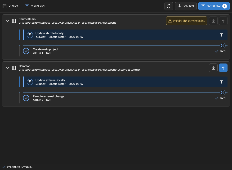 Git-SVN Shuttle overview