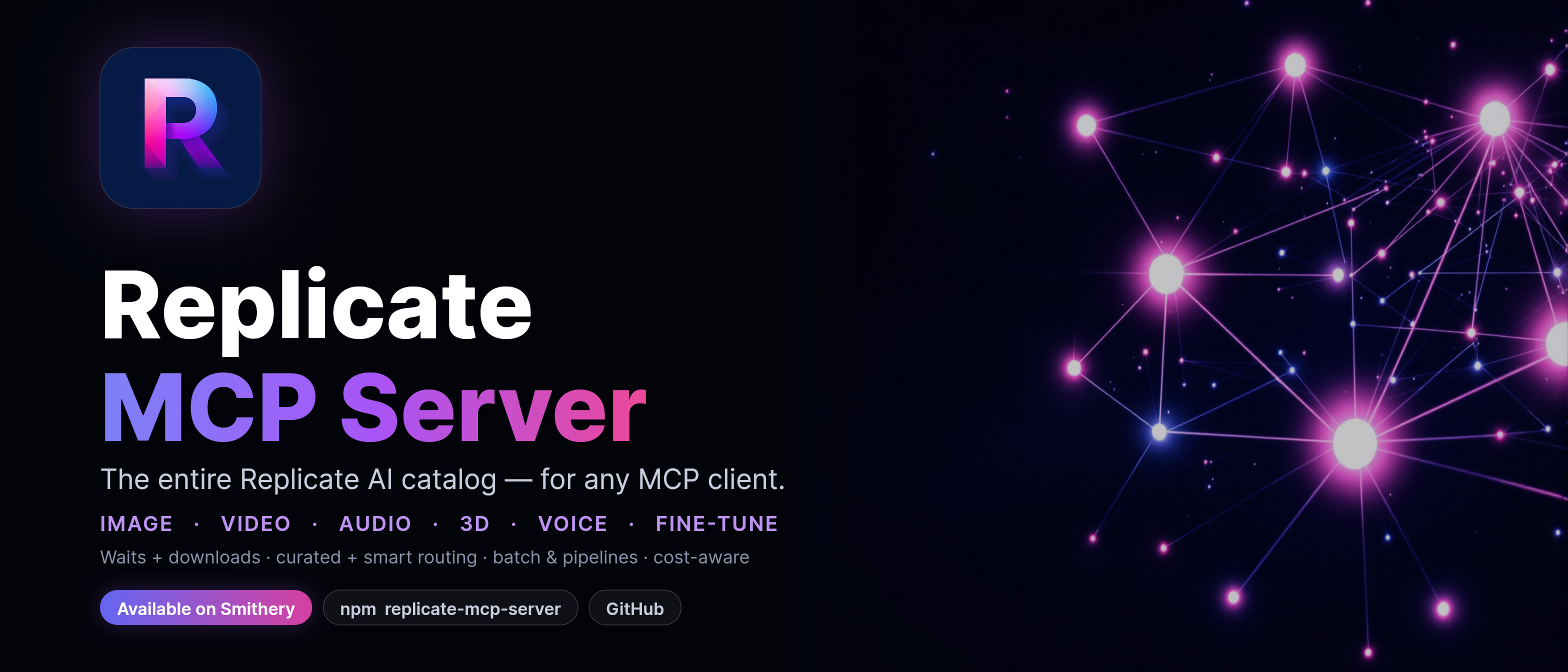 Replicate MCP Server — universal MCP for the full Replicate catalog