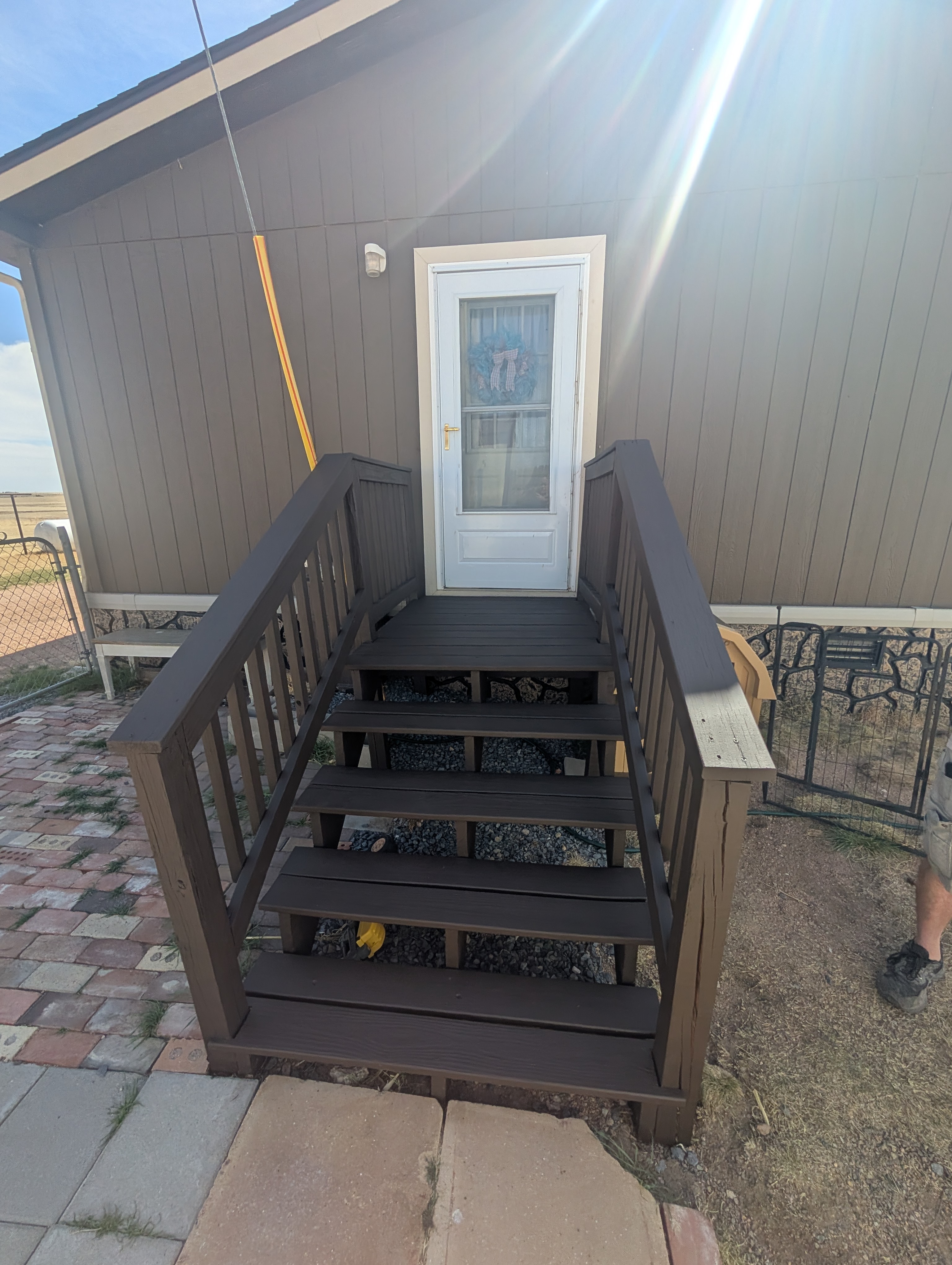 Denver deck staining company professionals at work