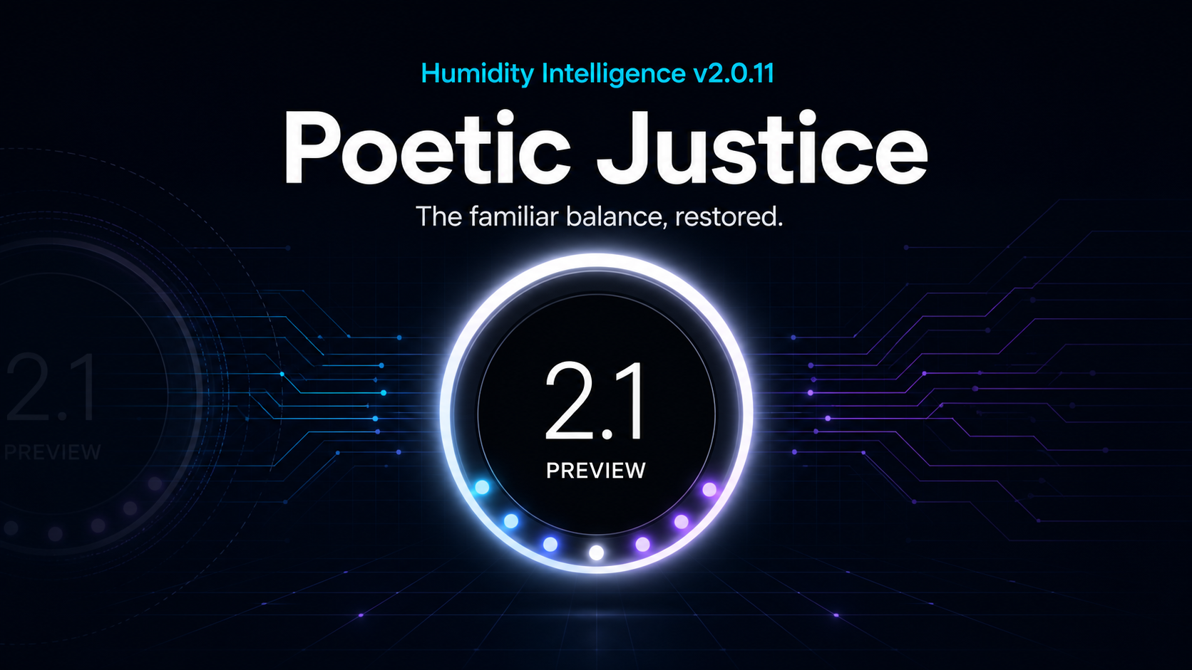 Humidity Intelligence v2.0.11 Poetic Justice release banner
