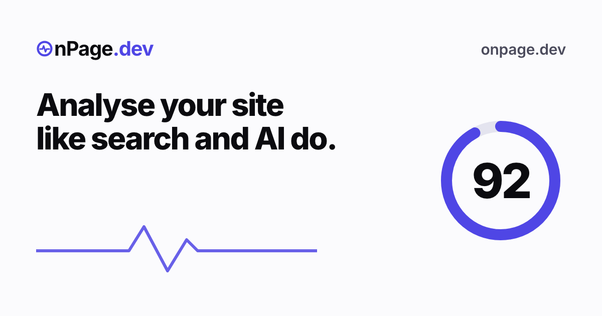 OnPage.dev: free SEO and AI-visibility checks for AI assistants