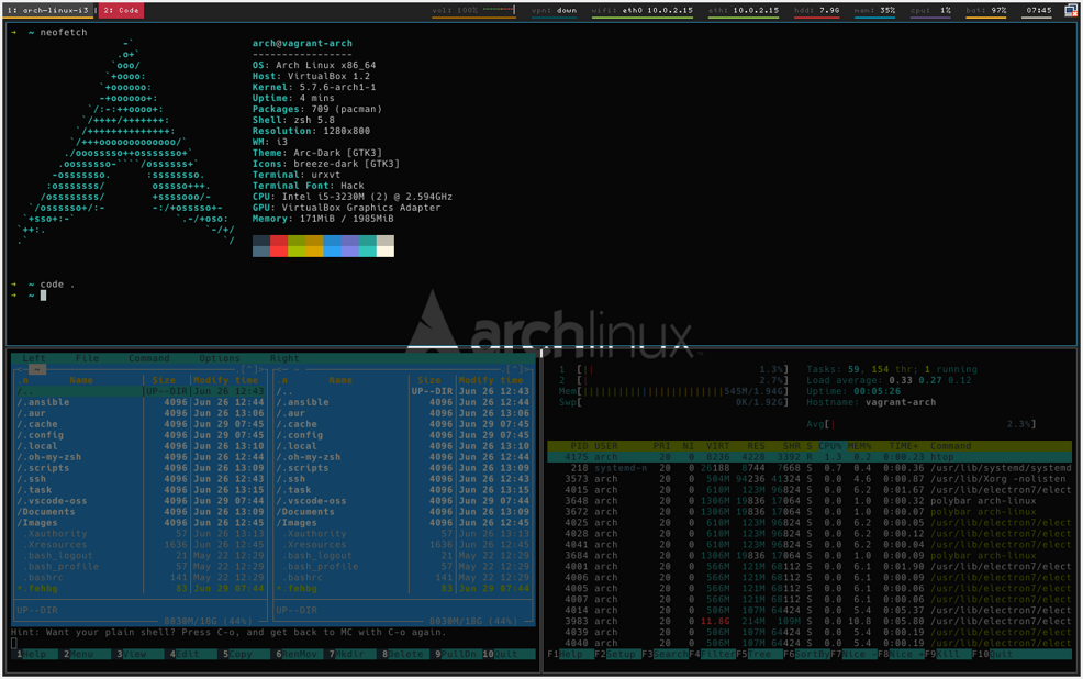 arch-linux-i3-desktop