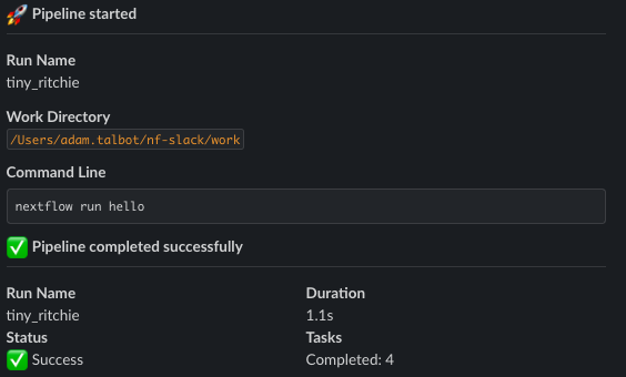 Default notifications