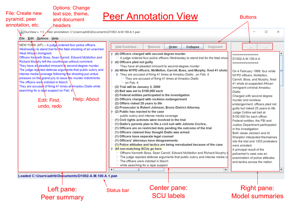 Peer Annotation View