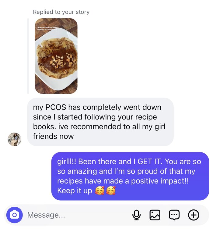 Customer message